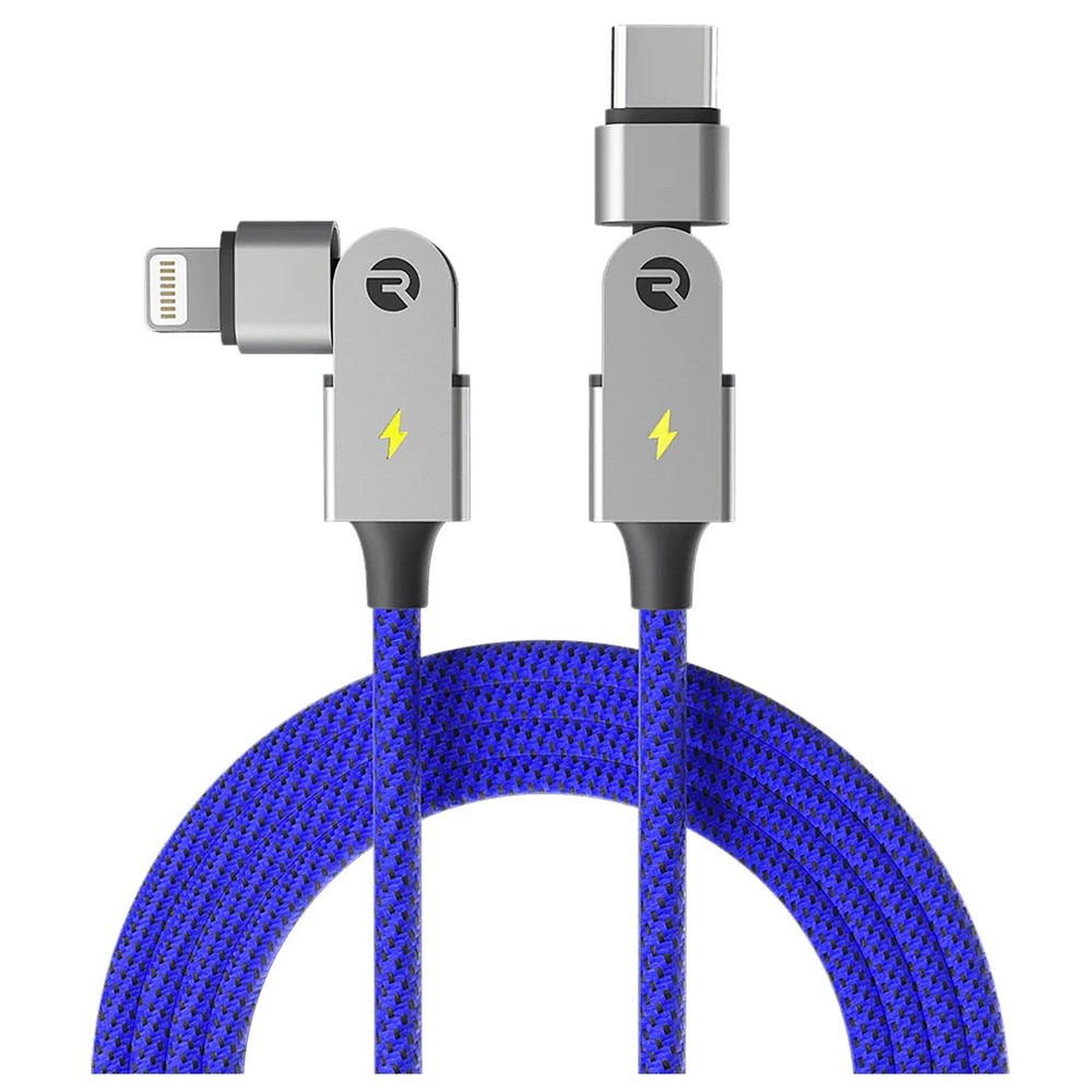 Raycon® Magic Spin Pro 100-Watt Apple® to USB-C® Charge and Sync Cable, 6.6