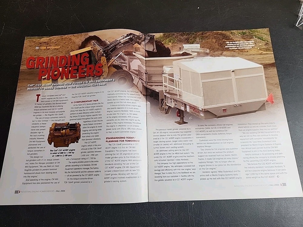 Caterpillar Industrial Engine Power Report Brochure
