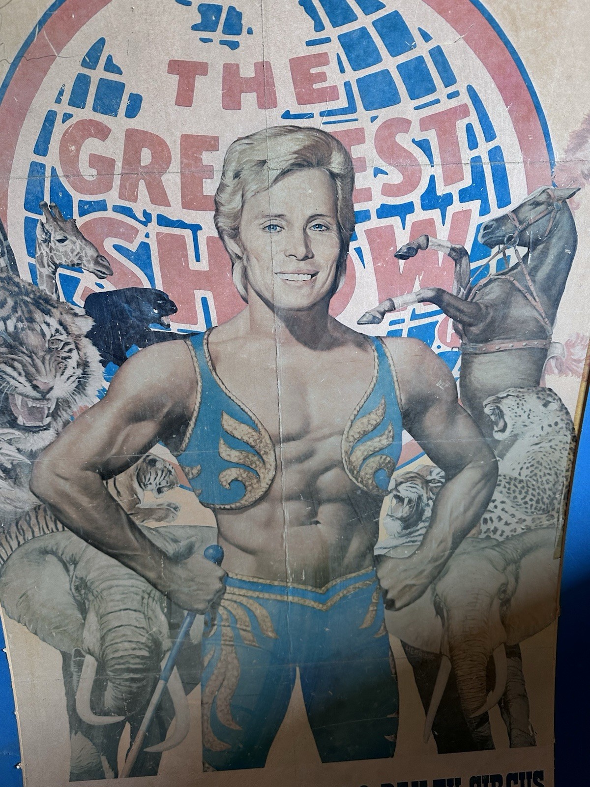 Autographed Poster Gunther Gebel Williams Ringling Brothers Circus Matted Signed