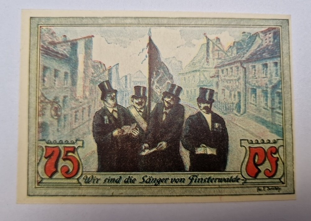 75 PFENNIG 1921 Excellent Condition Old BANKNOTE Germany