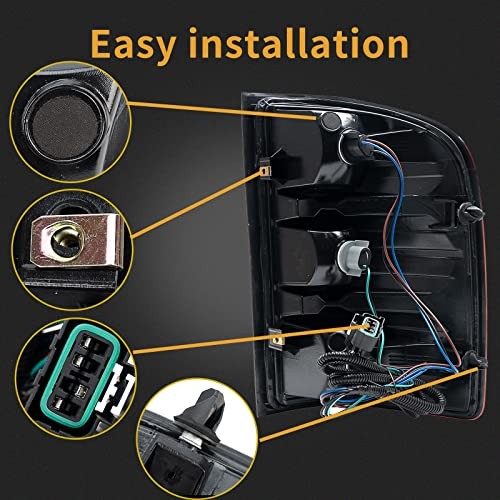 Tail Light Assembly Compatible With 2007-2013 Chevy 2007-2013 Silverado