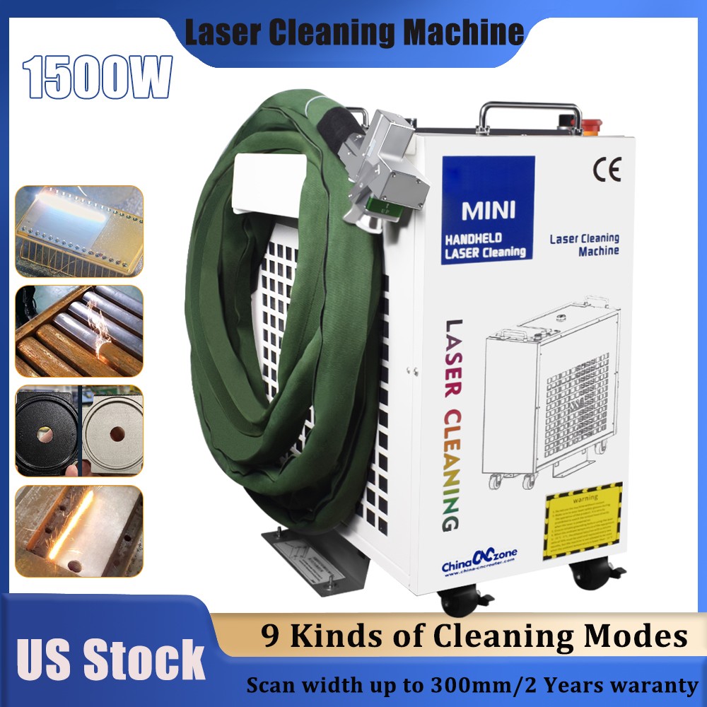 BWT 1500W Laser Rust Removal Machine Handheld Laser Cleaning Double Pendulum