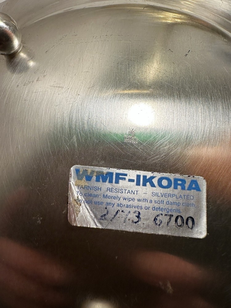 Vintage WMF-IKORA Silver Plate Tarnish Resistant Footed Trinket Dish Germany
