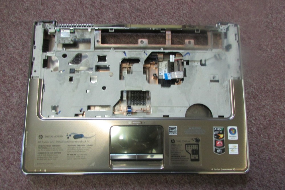 HP DV5-1250US LAPTOP CASING,POWER PANEL, SPEAKER BAR,DC JACK HARNESS