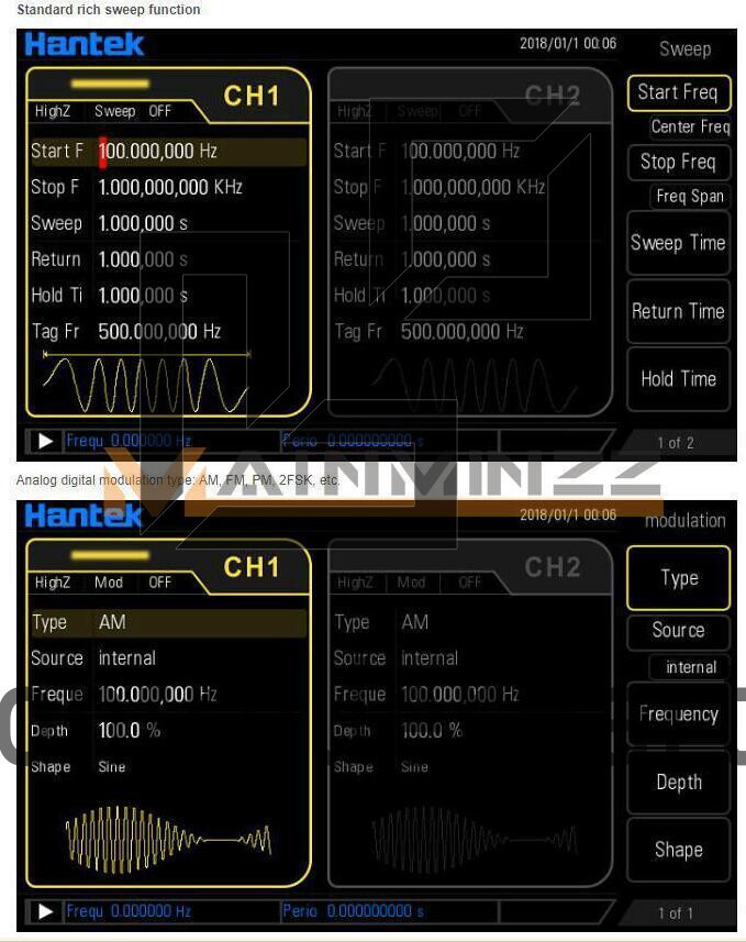NEW 1PCS Hantek Arbitrary waveform Function generator HDG6202B