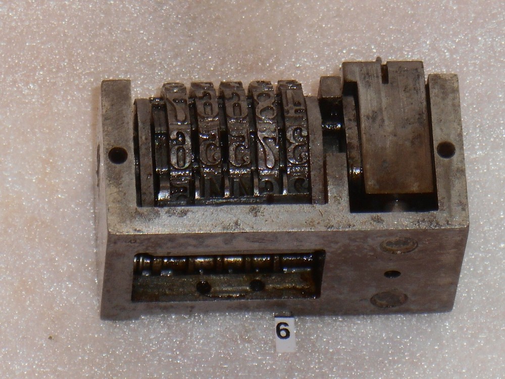 BOSTON | Reverse letterpress numbering machine | 6