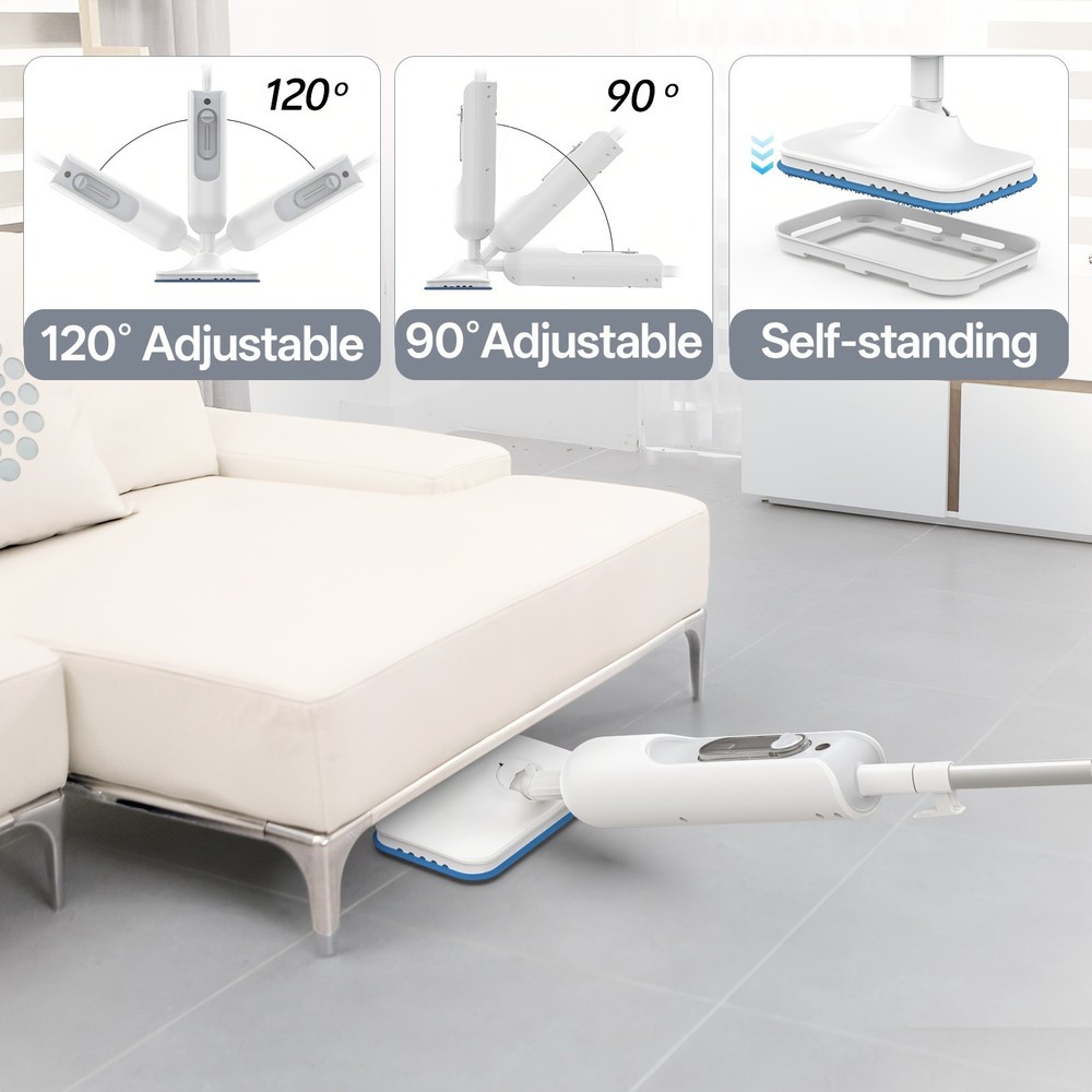 INSE 6-in-1 Steam Mop Cleaner, Multi-Function Powerful Steam Mop