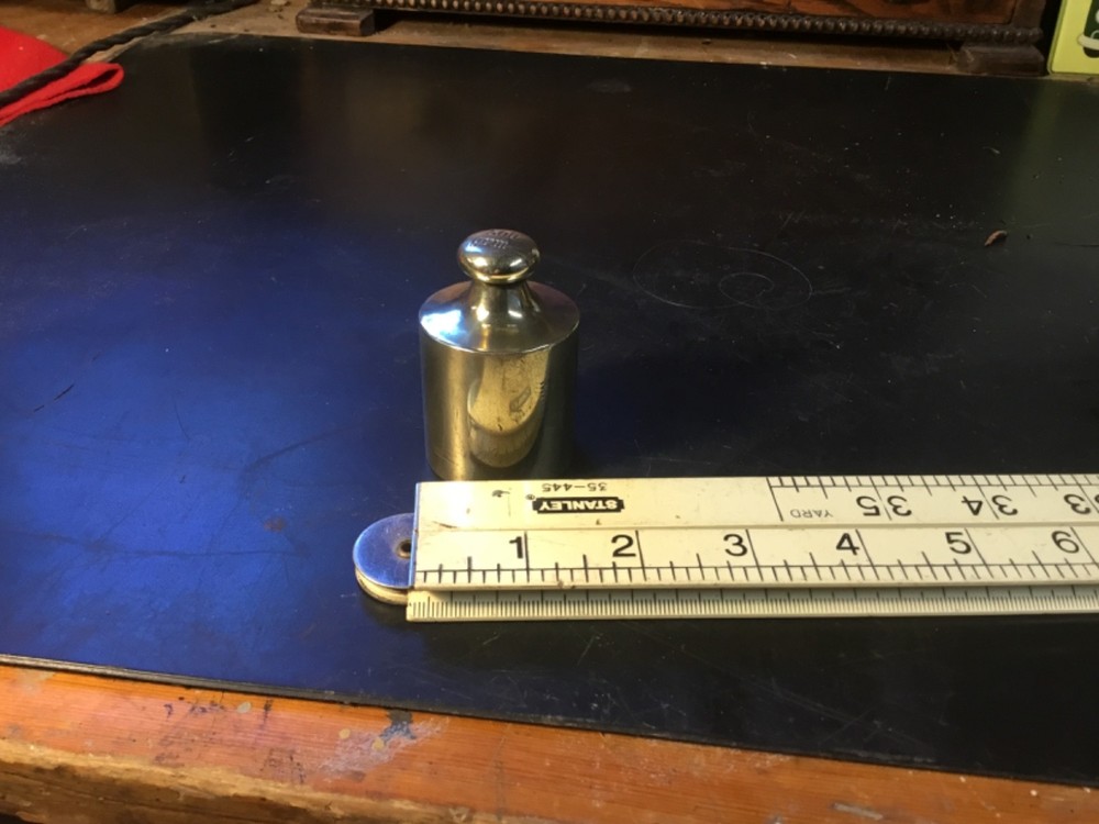 Vintage 500 Gram Solid Brass wright