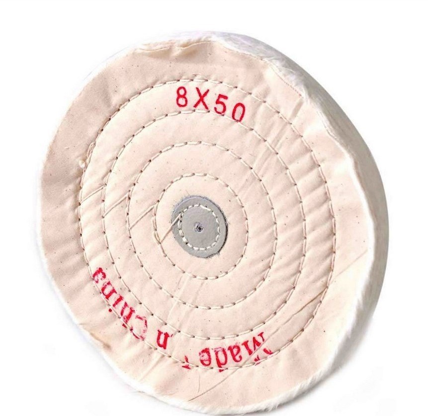 8inch Cloth Buffing Polishing Wheel 1/2" Arbor Buffer Polish Grinder Pad Tool