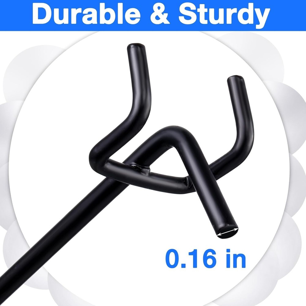 Durable 100 Pcs Pegboard Hooks, 12 Inch Long for Efficient Wall Organization