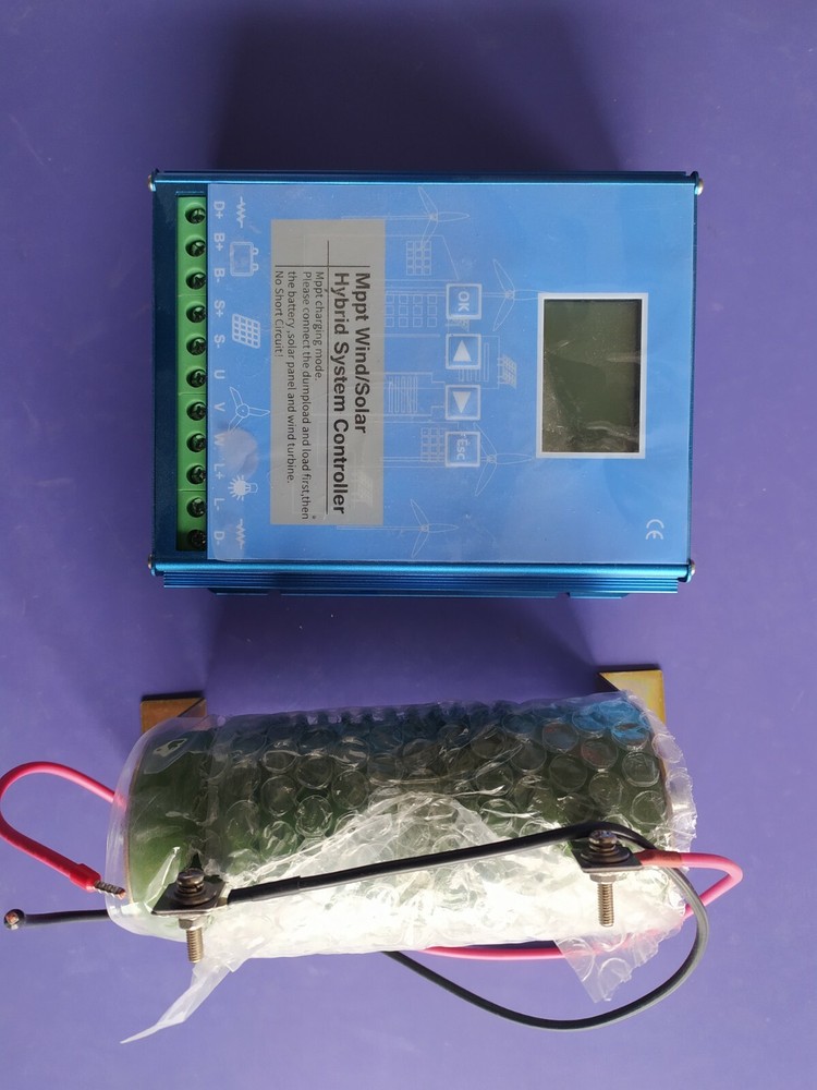 1600W 12V 24V MPPT Wind Solar Hybrid Charge Controller Regulator with Dump-load