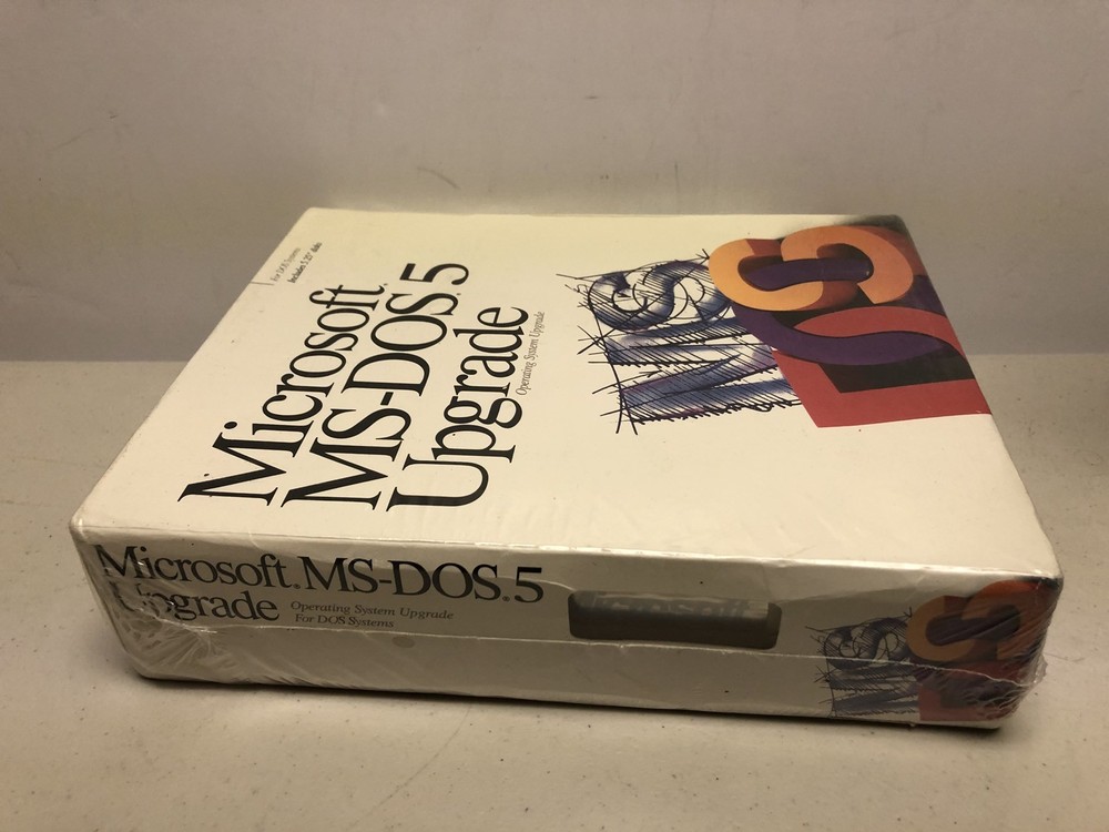 Microsoft MS-DOS 5 Upgrade PC 5.25" Floppy Factory Sealed Software