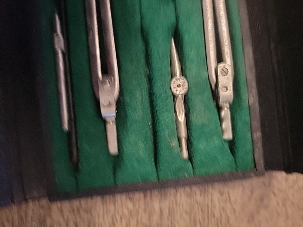 Vintage SUPREME Precision Drafting Drawing Tools Instrument set D69
