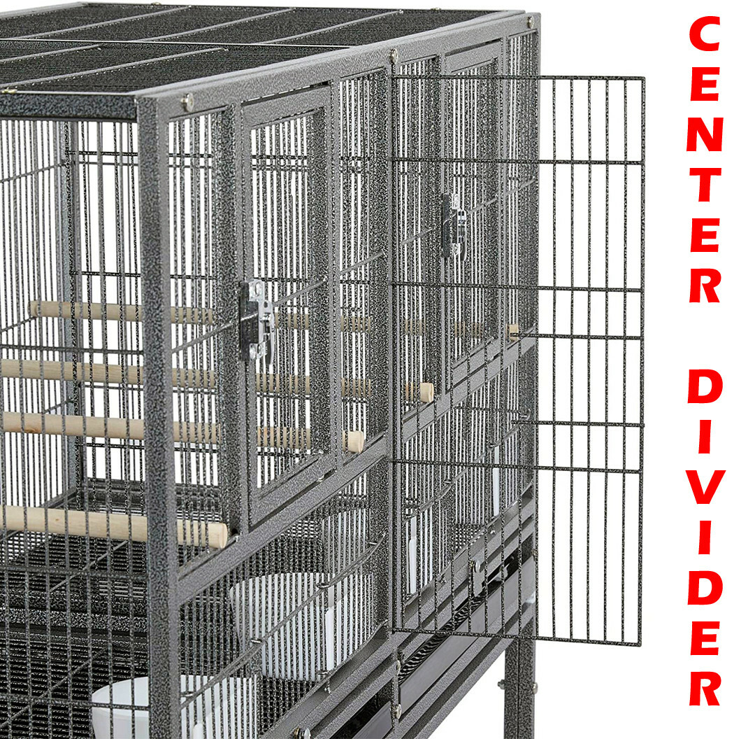 TRIPLE Story Stackable Center Divided Breeder Breeding Nest Bird Rolling Cage
