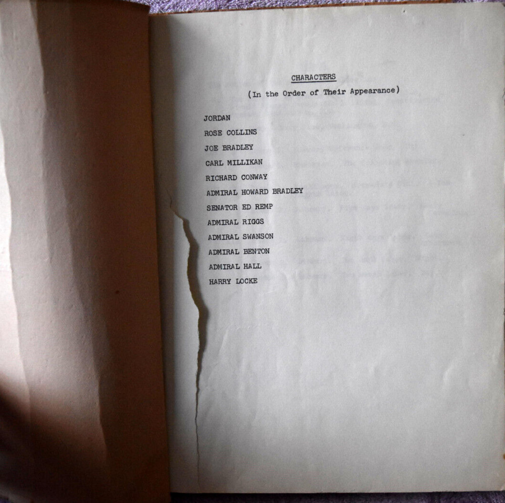 1970s " The Captains and The Kings " Original Screenplay Script