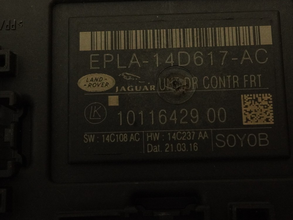 2016 - 2019 JAGUAR XJ X351 DOOR COMPUTER CONTROL MODULE FRONT RIGHT EPLA14D617AC
