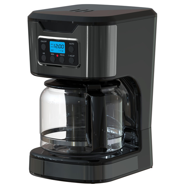EUROSTAR 12-Cup Programmable Coffee Maker (BLACK)
