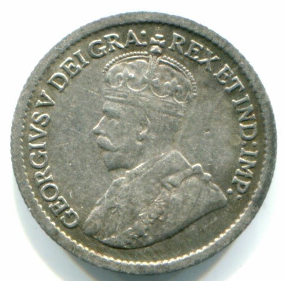 1917 Canada Silver Five Cent / 5 Cent !! Great Condition !!
