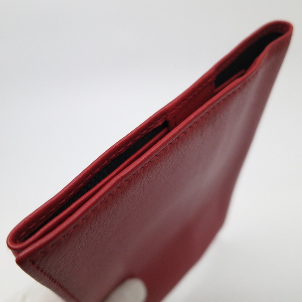 Authentic LOEWE Book Protector Red Leather #B03462S