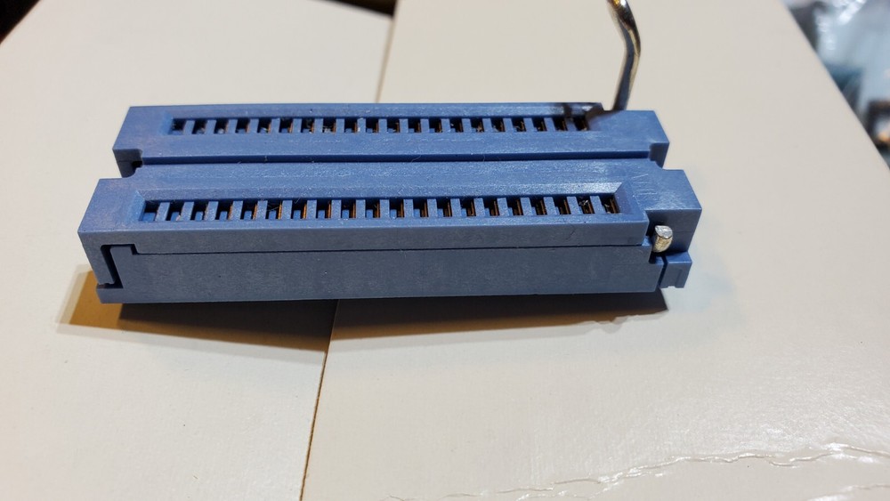 (2 Pcs) AMP ZIF DIP IC Test Socket 40 pin 54995-2 zero insertion force