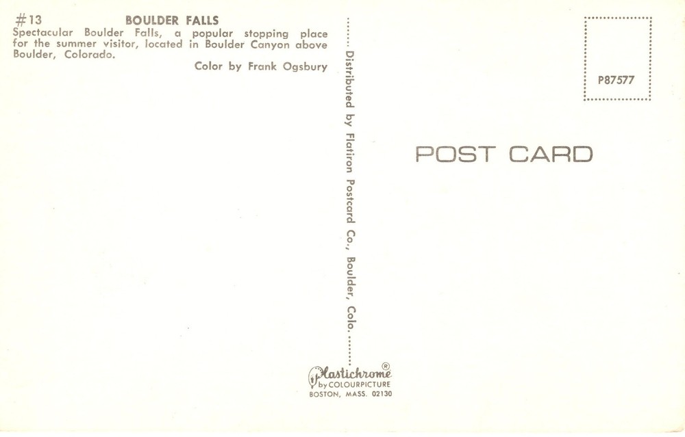 BOULDER FALLS, BOULDER, CO - PC4506