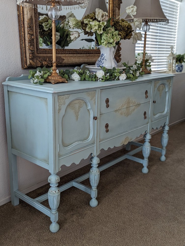Vintage Buffet Sideboard Server Credenza Cabinet