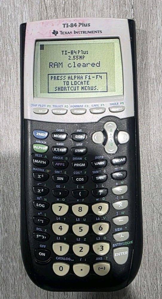 Texas Instruments TI-84 Plus Graphing Calculator W/Cover & Yellow Tested