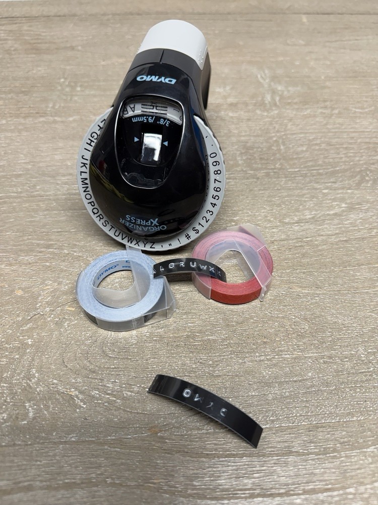 DYMO Omega Embossing Label Maker w/ 2 Tapes Handheld Tool