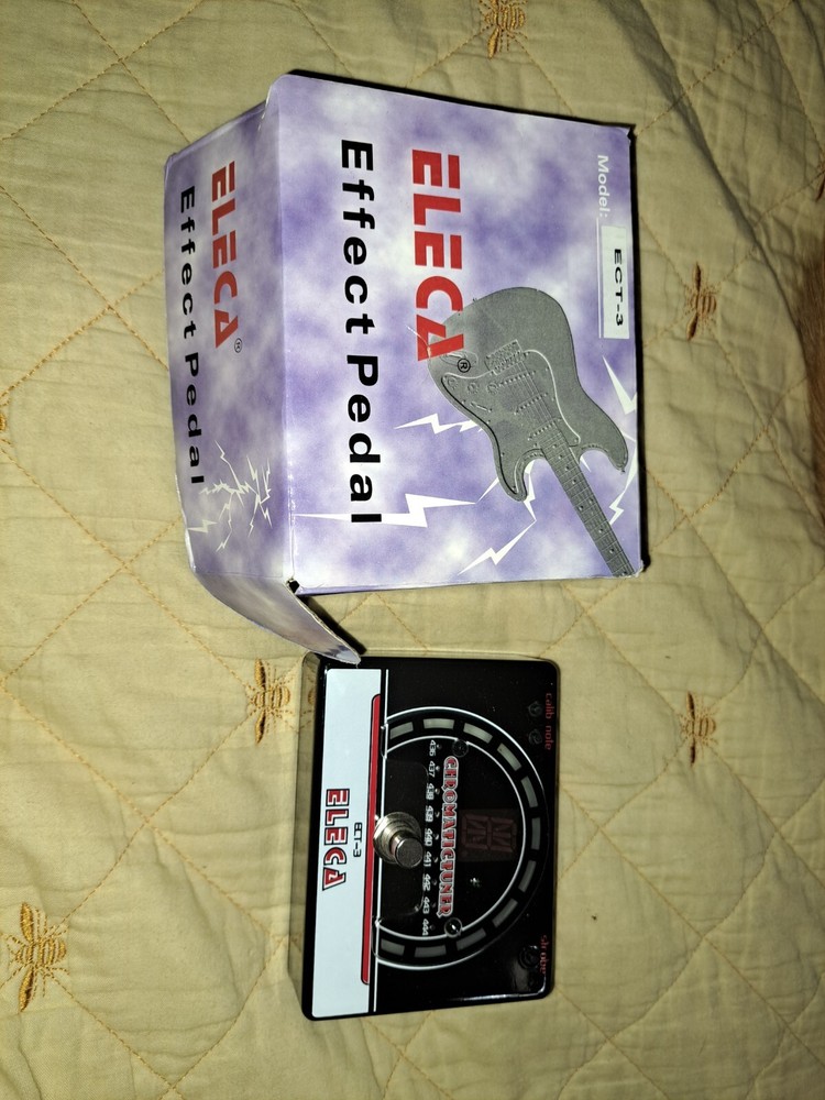Eleca Chromatic Tuner Guitar Pedal + Box Instructions