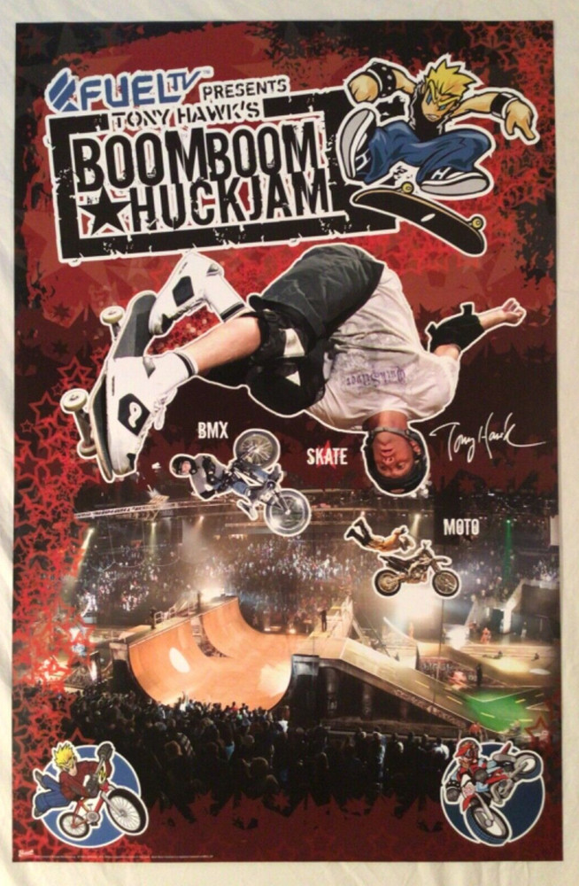 Tony Hawk 2005 Poster Boom Boom Huck Jam Skateboarding Tour Merch