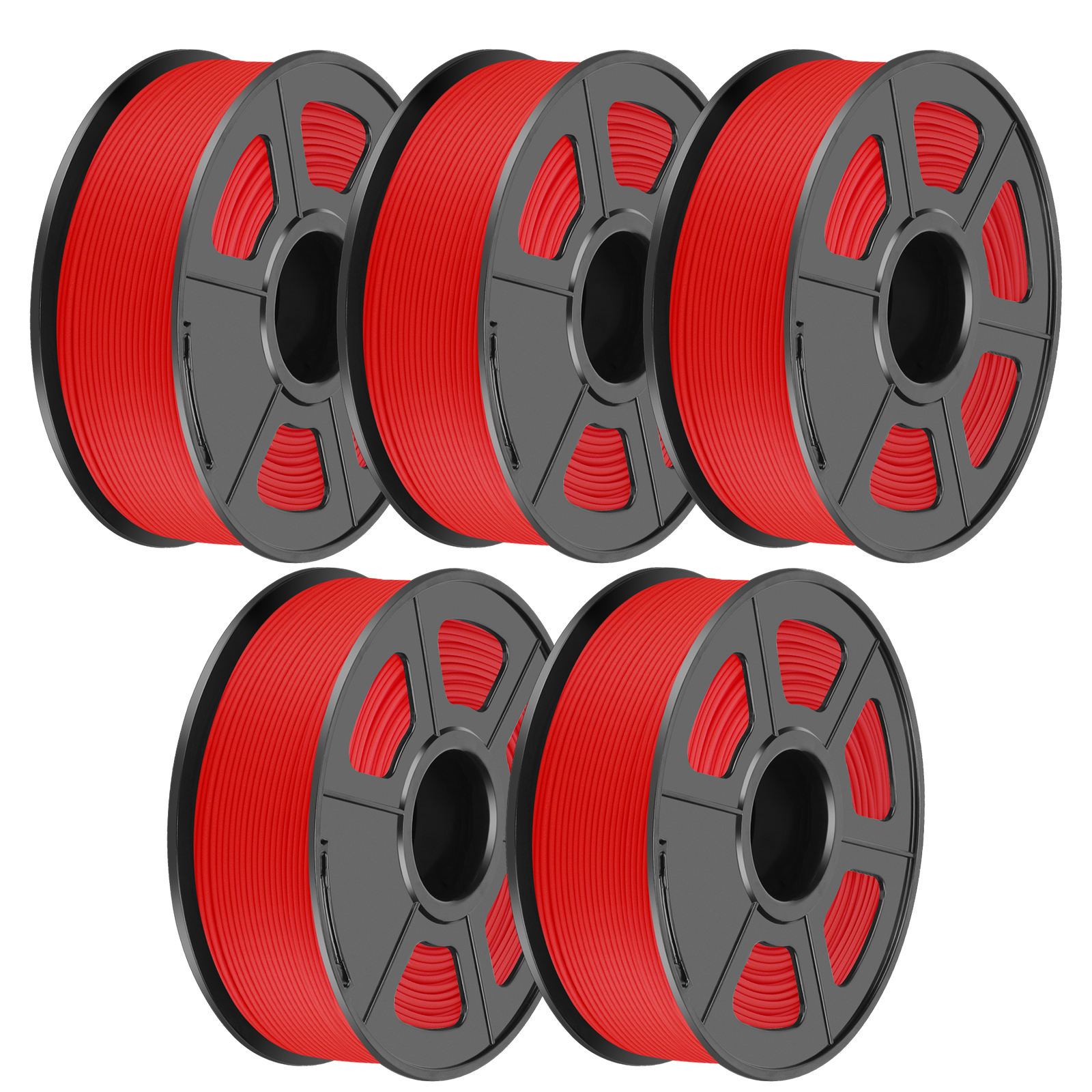 SUNLU 5×1KG PLA Matte PLA+ PLAMETA PETG SILK ABS 3D Filament Combo