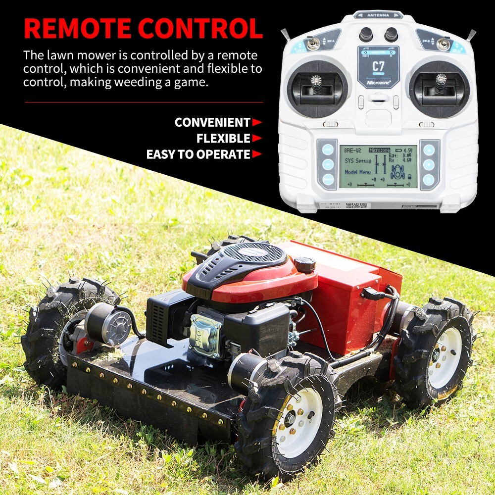 Free delivery remote control lawn mower with adjustable cutting height HW196