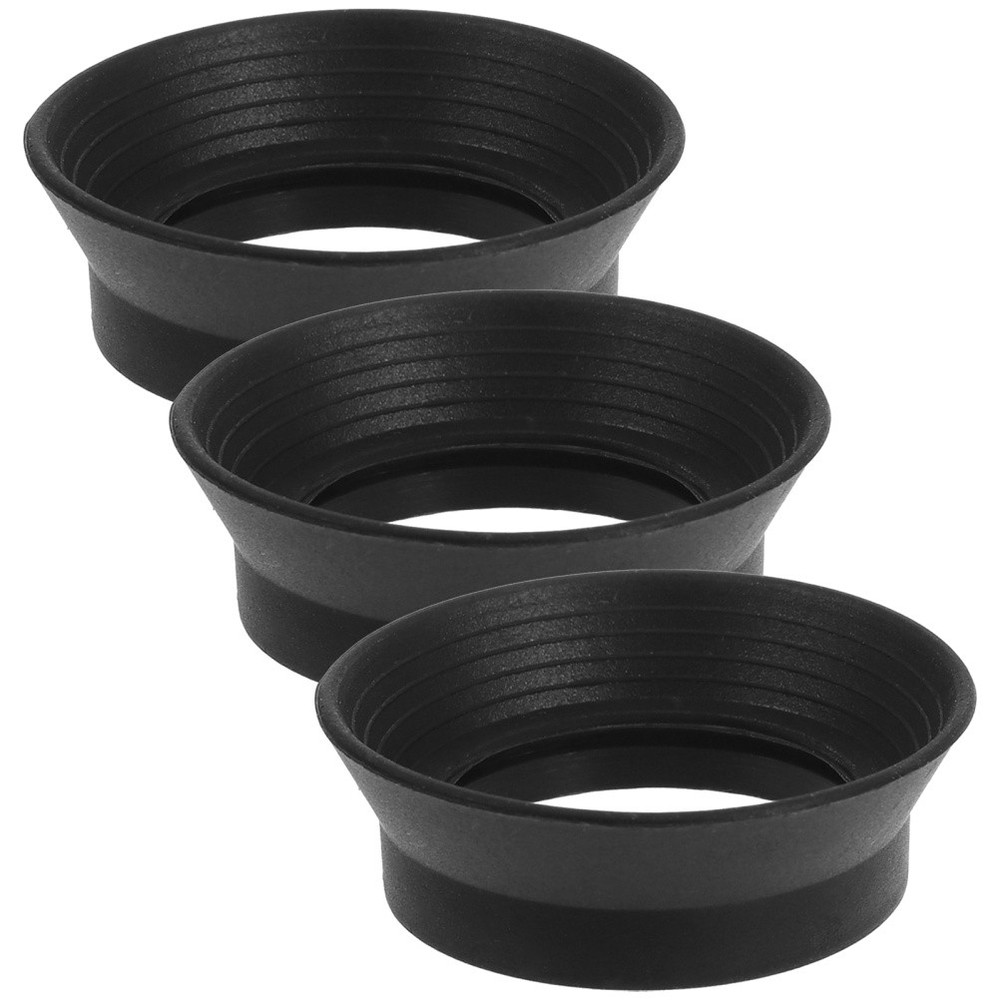 3pcs Rubber Eyecups for Binoculars - Light-Blocking Eyepiece Protector Fits