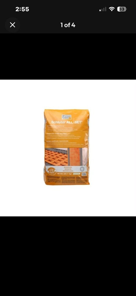 Schluter ALL-SET Specialized Modified Thin-set Mortar - 50lb