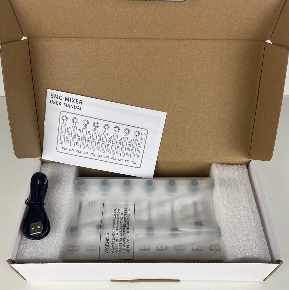 M-WAVE Wireless MIDI Controller - Bluetooth USB MIDI Mixer with 8 Knobs - NEW