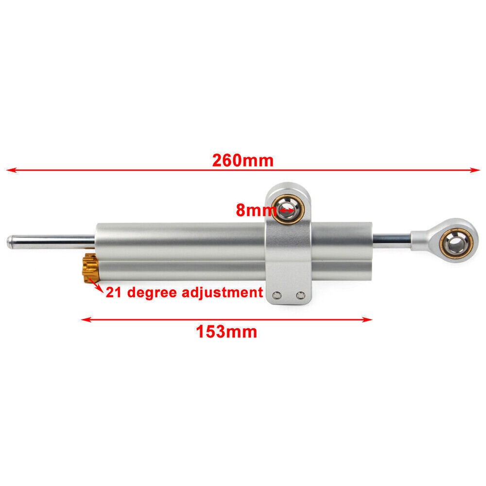 Universal Steering Damper Motorcycle Stabilizer Linear Reversed Safety Control