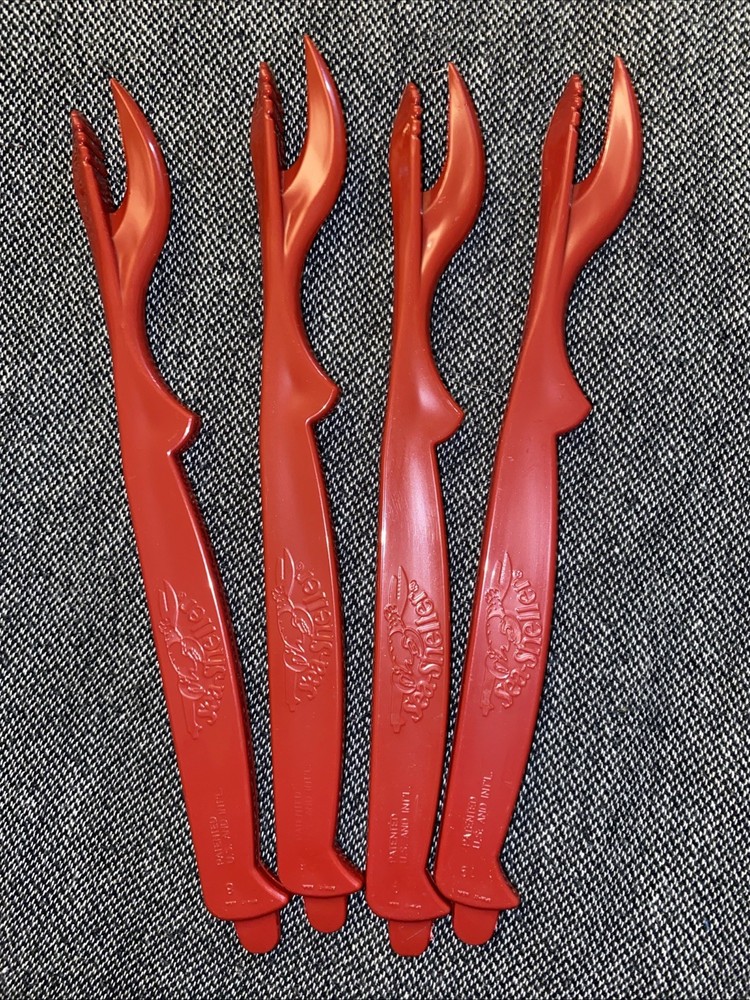 4 Sea Sheller Crab Lobster Shellfish Fork Utensil Tool Cracker Picker