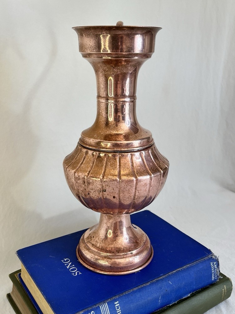 Vintage Copper Vase or Pitcher Ewer in Classic Shape