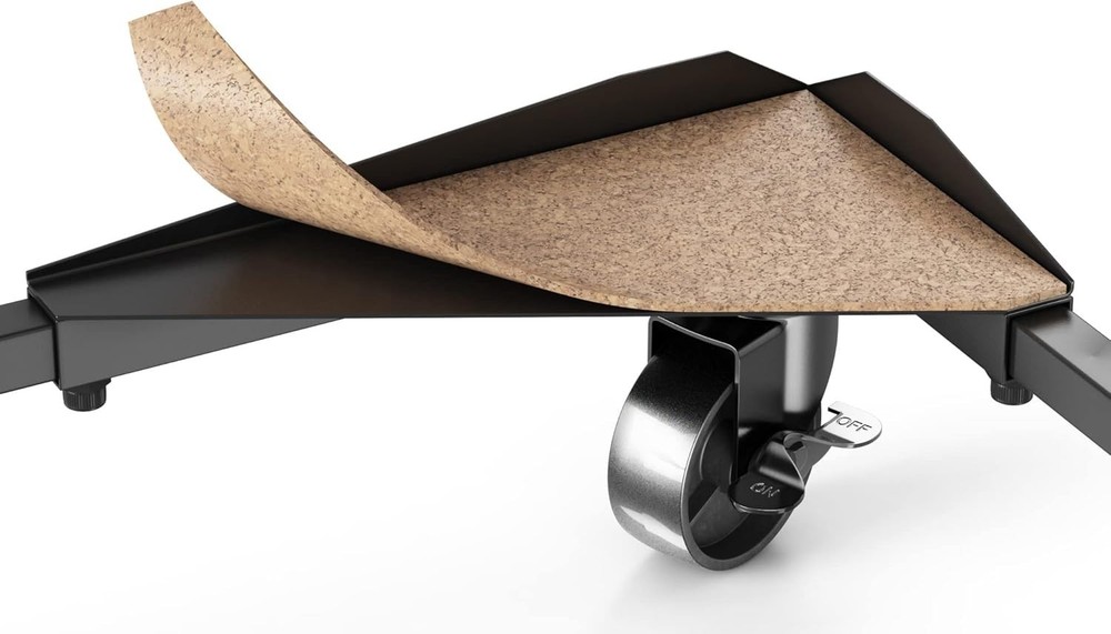 Adjustable Computer Cart with Open Structure for Dust Reduction and Stability