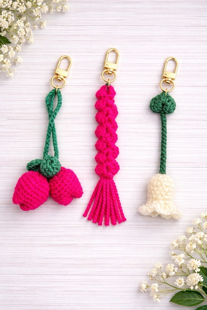 Crochet Bookmarks And Keychains