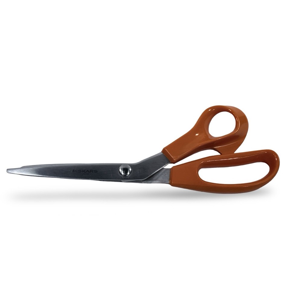 Fiskars 8" Pinking Shears With Pointed Tip For Fabric Cutting Orange