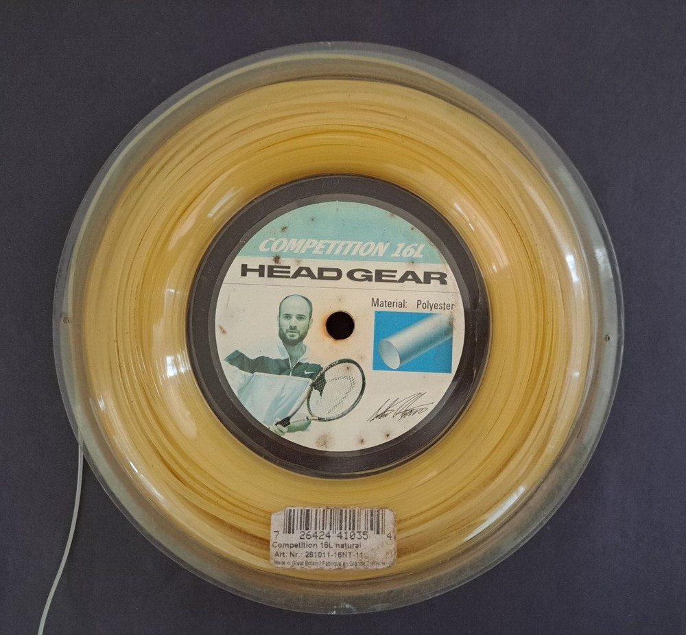 HEAD Competition Polyester 16L 330' Gold Tennis String Reel