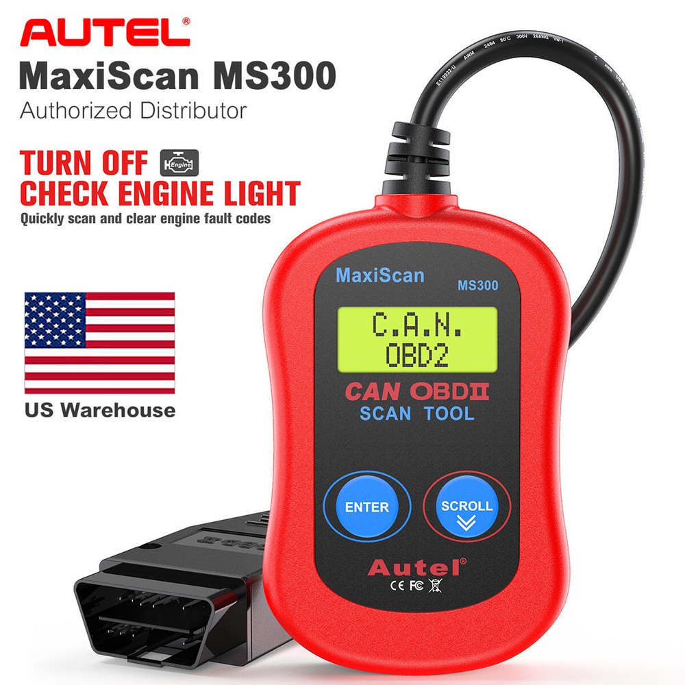 Autel MaxiScan MS300 OBD2 Scanner Diagnostic Check Engine Fault Code Reader Tool