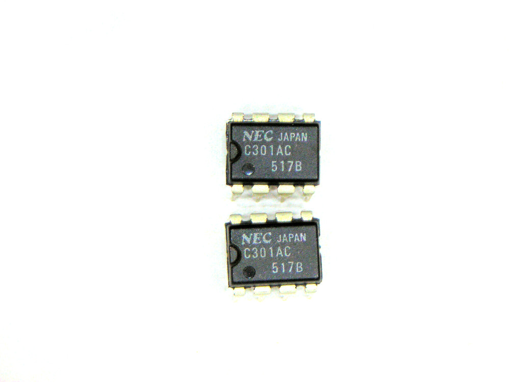 UPC301AC  "Original" NEC  8P DIP IC  2  pcs