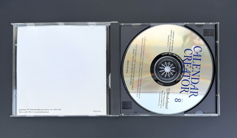 Calendar Creator 8 - VERY GOOD