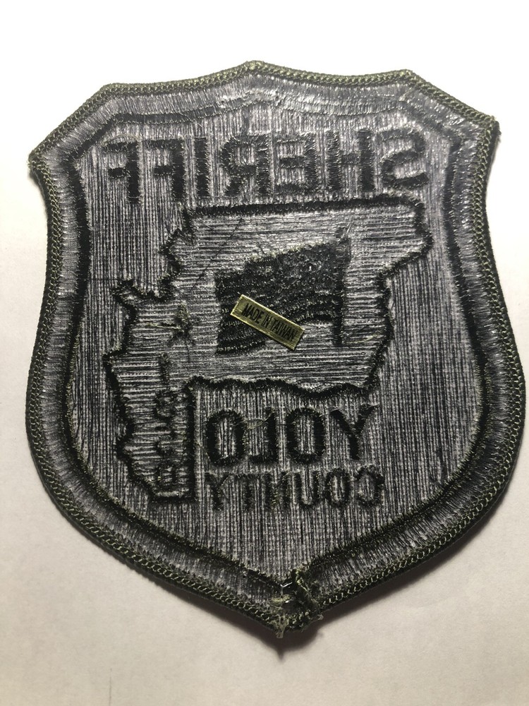 Yolo County California Sheriff Patch ~ Subdued