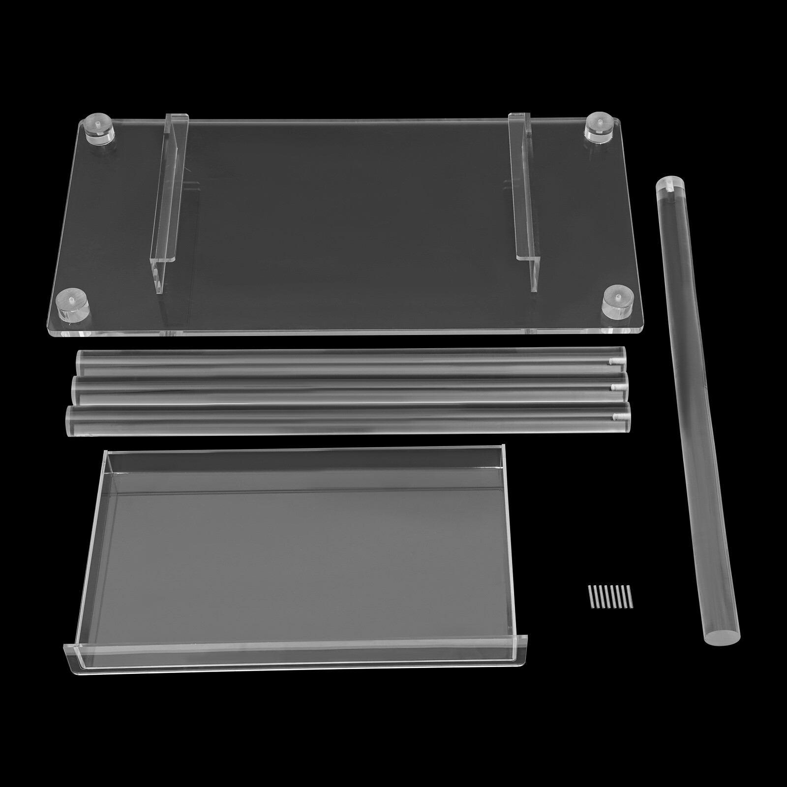 Acrylic Makeup Vanity Desk - Clear Vanity Table w/ Drawer - Small Makeup Table