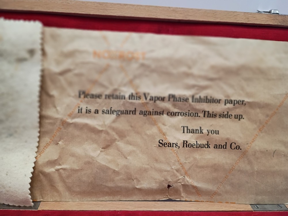 Sears Roebuck Drafting Set Tower. Good Condition, Made In Germany.