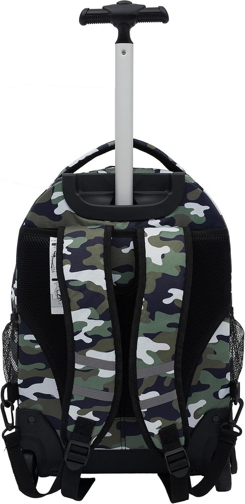 18" Rolling Backpack with Shoulder Straps, Camo