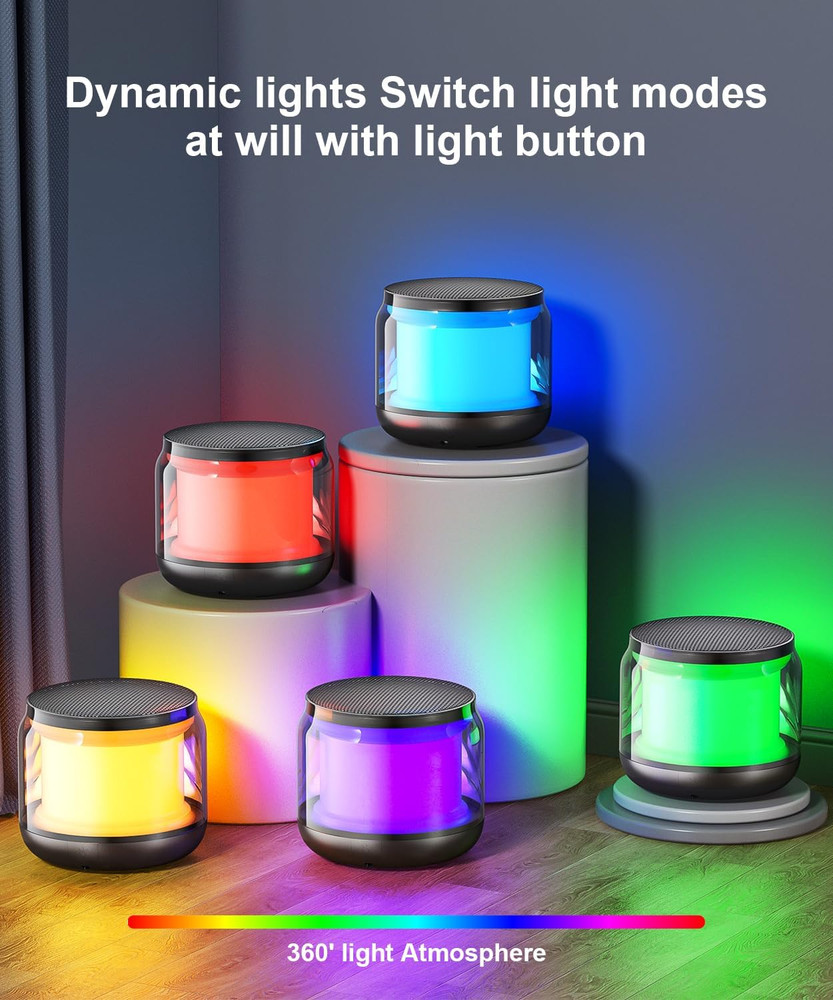 Mini Portable Bluetooth Speakers Wireless,Tws Pairing Small Bluetooth Speaker，Wi